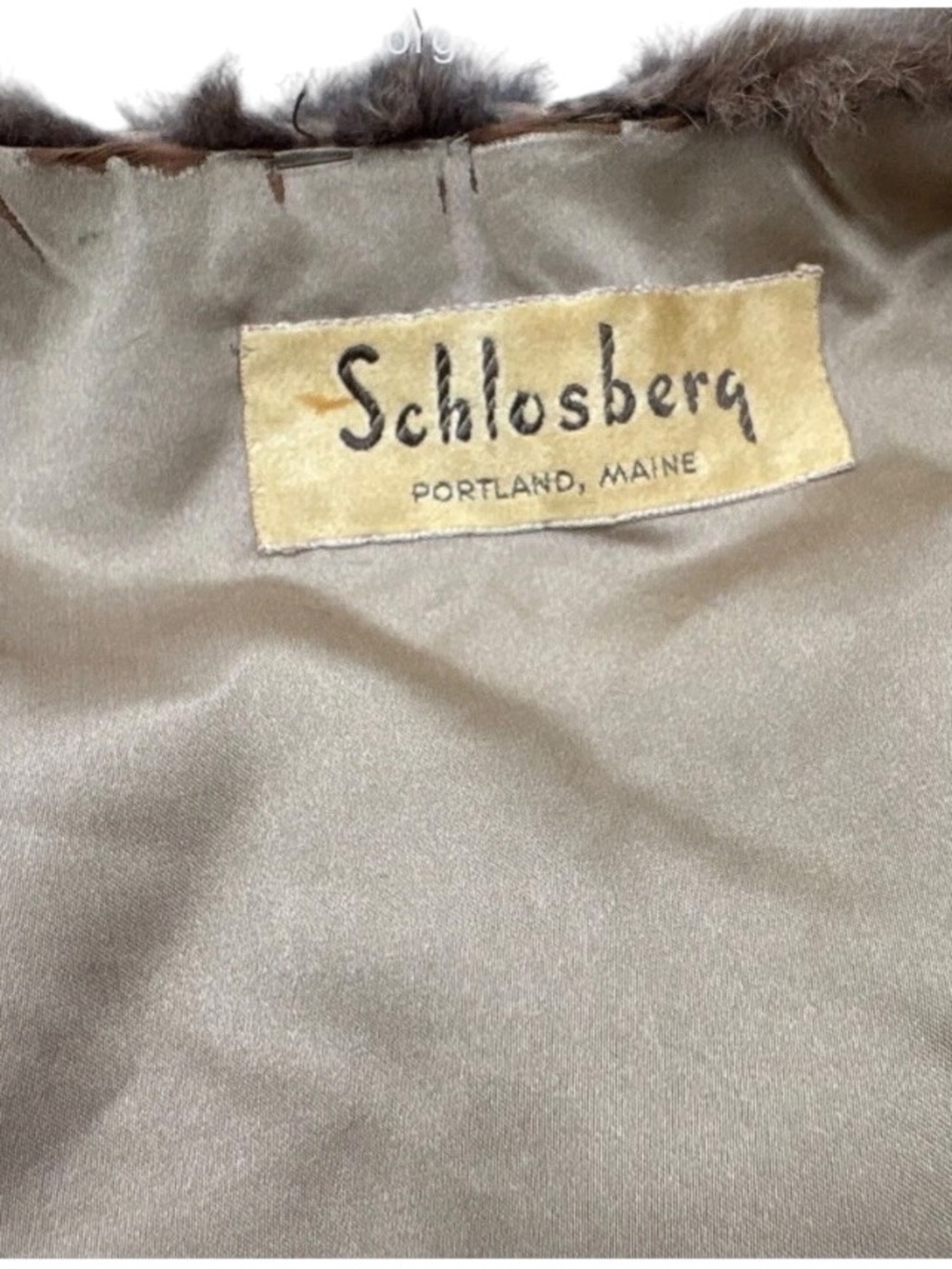 Vintage Genuine Mink Fur Brown Stole Capelet Bolero Jacket Schlosberg - Picture 6 of 8